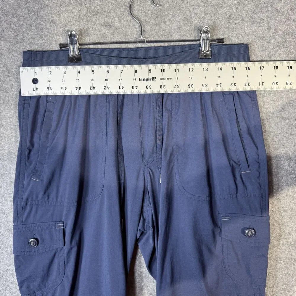 L.L. Bean Mens Multisport Joggers Dark Blue Light Weight Cargo Regular Fit Sz M‎